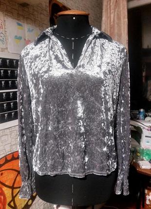 Велюровая кофта с в виде goth grunge punk