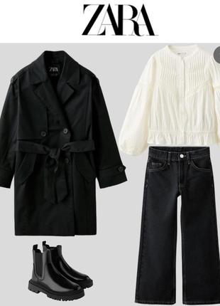 Новинка 2024! очень стильный тренч/плащ zara/зара на подростка.