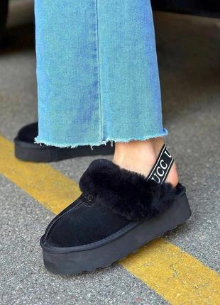 Уггі натуральна замша на платформі зима угги