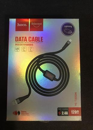 Кабель hoco lightning с дисплеем 1.2м