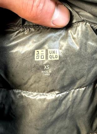 Uniqlo микропуховик xs размер куртка легкая стеганая фирменная4 фото