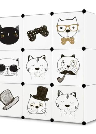 Модульный шкаф-органайзер leobert kids для детских игрушек белый