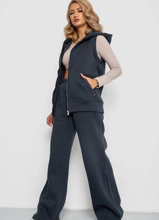 Теплый женский костюм: жилетка и штаны. 40-62 р., 3 кол.(арт.102r7725)