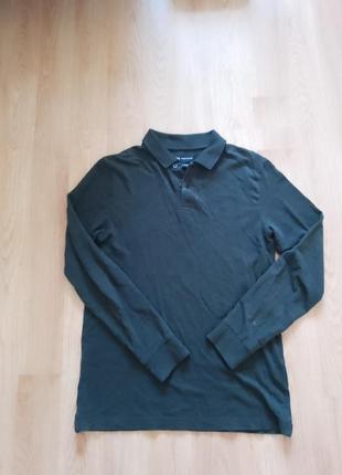 Мужское поло с рукавами. котоновая кофта