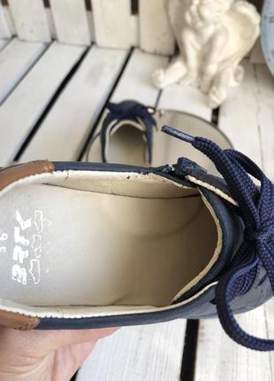 Мокасины кеды туфли кроссовки детские подростковые для парней натуральная кожа bartek синие 36,388 фото