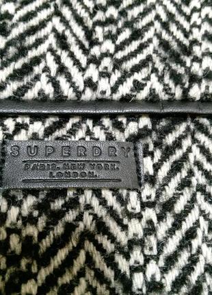Новое с биркой шерстяное женское полупальто superdry.5 фото