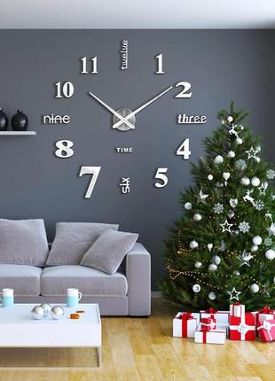 Настенные часы soledi с 3d-наклейкой, настенные часы своими руками, многоразовые,...