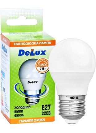 Лампа светодиодная delux bl50p 7вт 6500k 220в e27
