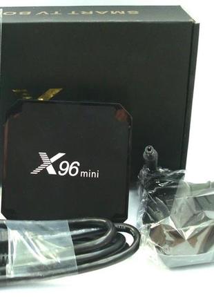 Медіаплеєр x96 mini 2/16 gb smart tv box 4k amlogic s905w, android 7.1