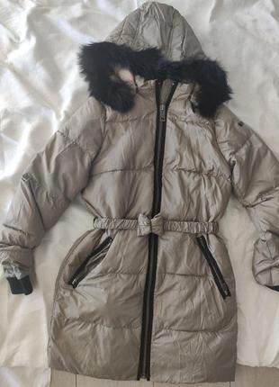Пальто пуховик burberry оригинал. размер 12.
