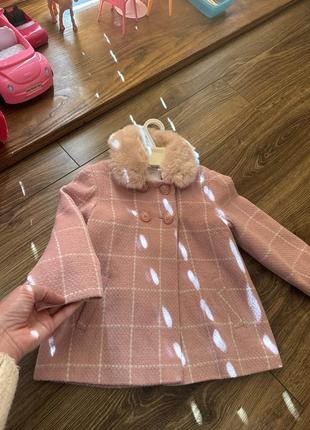 Пальто next на девочку 2-3 рочков