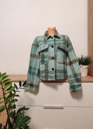 Теплая куртка рубашка с содержанием шерсти!