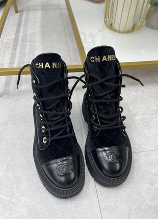 Роскошные осенние ботинки в стиле chanel