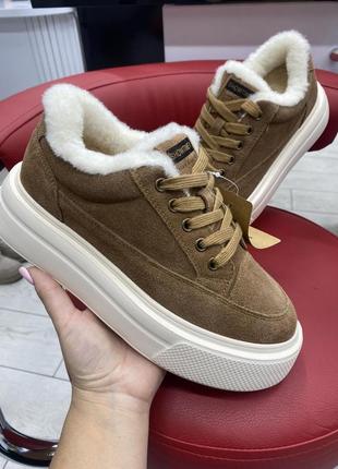 Кроссовки женские утепленные мехом 36-41