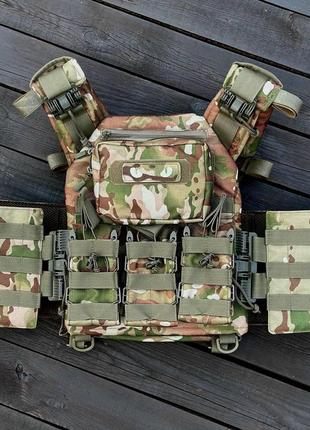 Плитоноска gen.7 быстрого сброса+ 4 подсумока мультикам для ак/ar нато стандарт водонепроницаемая 900 dm-11