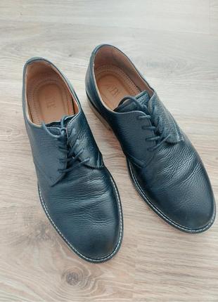 Мужские кожаные туфли zara