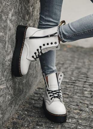 Черевики jadon platform leather fur3 фото