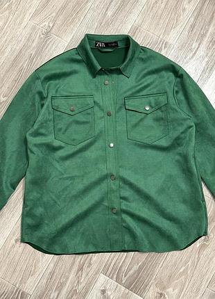 Верхняя рубашка из эко замши