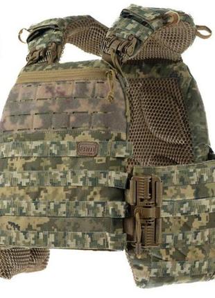 Плитоноска м7 pro с карманами для баллистической защиты l/xl +1 результат пиксель dm-11