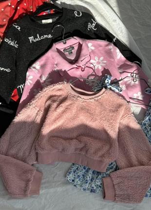 Мʼякий вкорочений худі shein