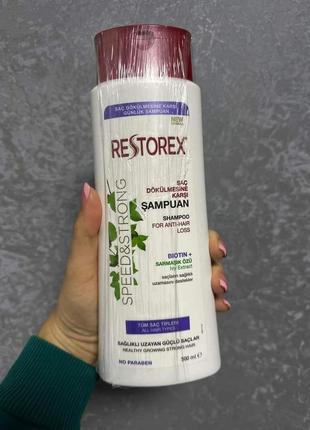 Шампунь против выпадения для всех типов волос restorex, 500 мл