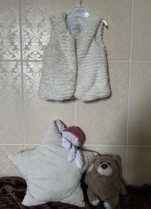 Жилет жилетка хутряна плюш барашка тепла безрукавка