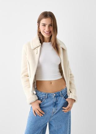 Куртка авиатор пиджак косуха m l zara