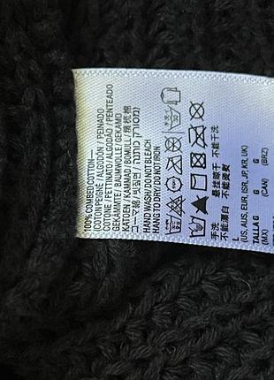 Чорний светр з котону, кофта 5