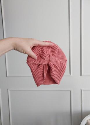 Солоха тюрбан чалма тепла в'язана шапка шапочка солошка теплая вязаная шапка