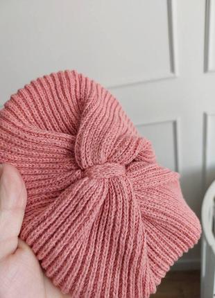 Солоха тюрбан чалма тепла в'язана шапка шапочка солошка теплая вязаная шапка