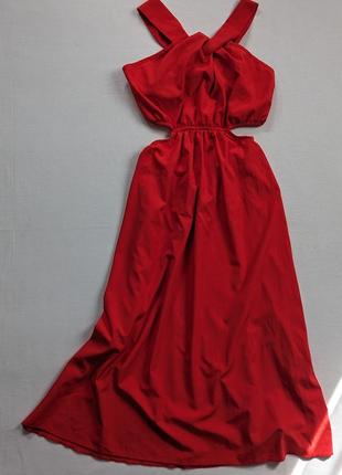 Красивое красное платье от shein5 фото