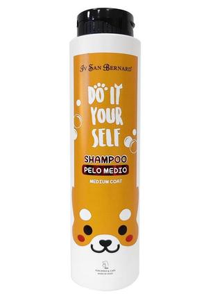Шампунь iv san bernard pelo medio для середньошерстих котів та собак 300мл (8022767055392)