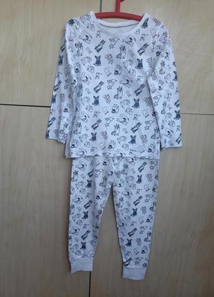 Пижама хлопковая george на 4-5 лет