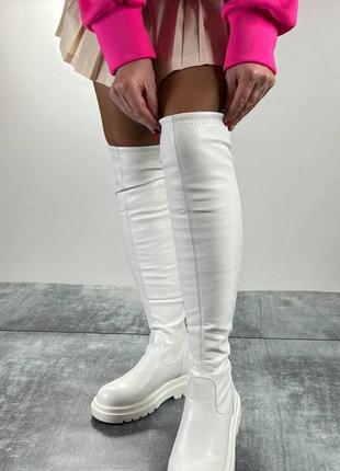 Белые ботфорты