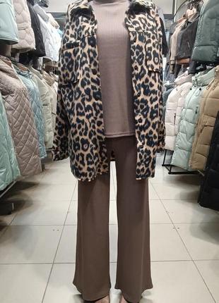 Леопардова сорочка из кашеміру