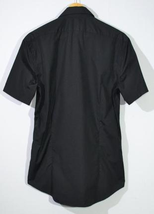 Черная рубашка короткий рукав tommy hilfiger shirt2 фото