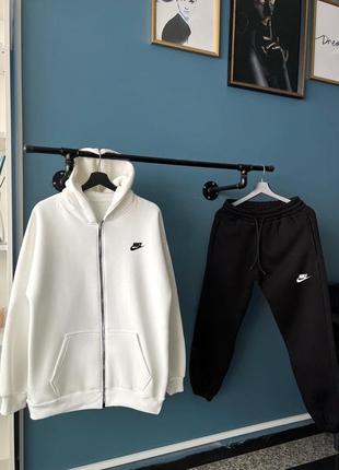 Мужской теплый спортивный костюм кофта на замочке nike