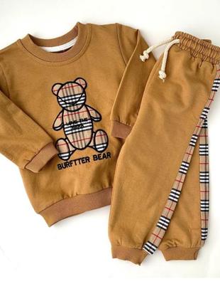 Костюм детский burberry для мальчика 2 года коричневый костюм 24 месяца