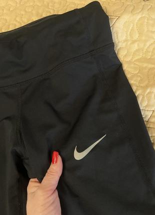 Лосины капри nike оригинал бренд спортивные классные модные стильные с сеточкой3 фото