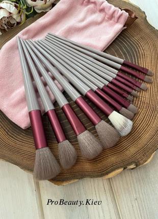 Краща ціна! 13 шт кисти кисти для макияжа в мешочке набор probeauty