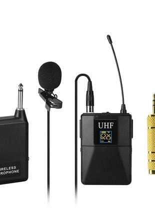 Петличный беспроводной микрофон alitek wm-10 для компьютера / видеокамеры / фотоаппарата