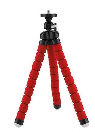 Штатив настільний гнучкий, трипод alitek flexible sponge long red