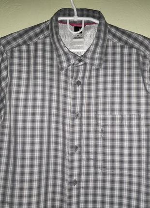 Мужская рубашка рубашка the north face на короткий рукав в клетку в клетку