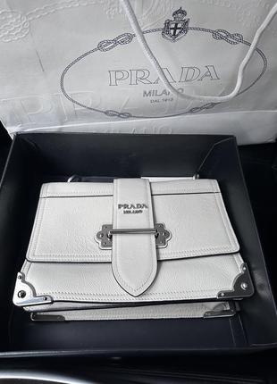 Prada cahier bag white sale