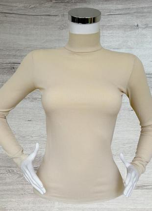 Жіноча водолазка з рубчику