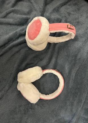 Теплые пушистые наушники на зиму