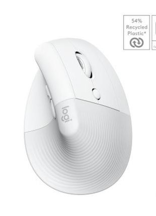 Мышка logitech lift for mac vertical ergonomic mouse off white (910-006477) dd