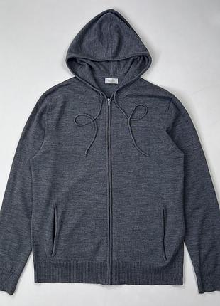 Van laack wool zip hoodie худи шерсть