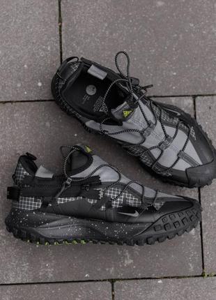 Кросівки в стилі nike acg mounth low gore-tex zip black grey9 фото