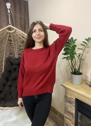Светр гольф кофта кофтинка нова червона бордова